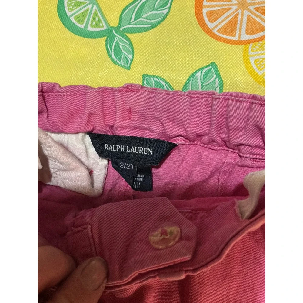 Ralph Lauren Chino Pants Toddler 2T Pink‎